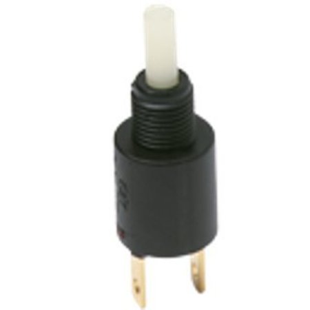 C&K COMPONENTS Pushbutton Switch, Spst, Momentary, 0.25A, 125Vdc, Quick Connect Terminal, Panel Mount-Threaded KM1101RR05Q